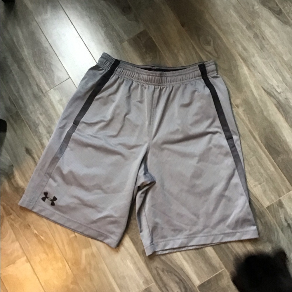 Under Armour Gray and Black Athletic Shorts